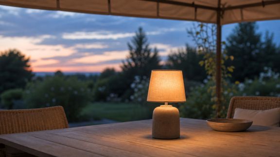 Sélectionner la bonne lampe de table pour vos soirées sous l’auvent